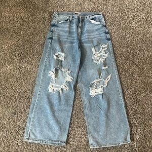 SO super high rise wide leg jeans. Size 13/31W